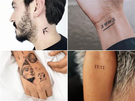 tattoos pequeos para hombres|30 Ideas de Tatuajes Pequeños para Hombres: Estilo。